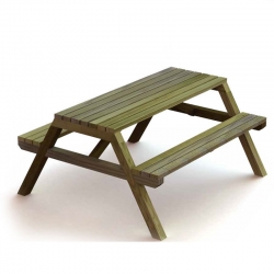 Table de pique-nique pin autoclave.