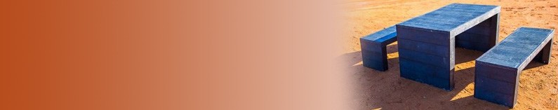 Table de pique-nique en plastique recyclé